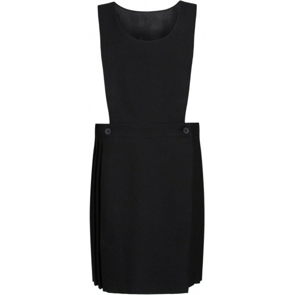 Girls Bib Pinafore - Black
