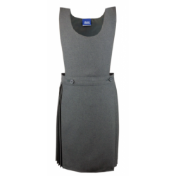 Girls Bib Pinafore - Grey