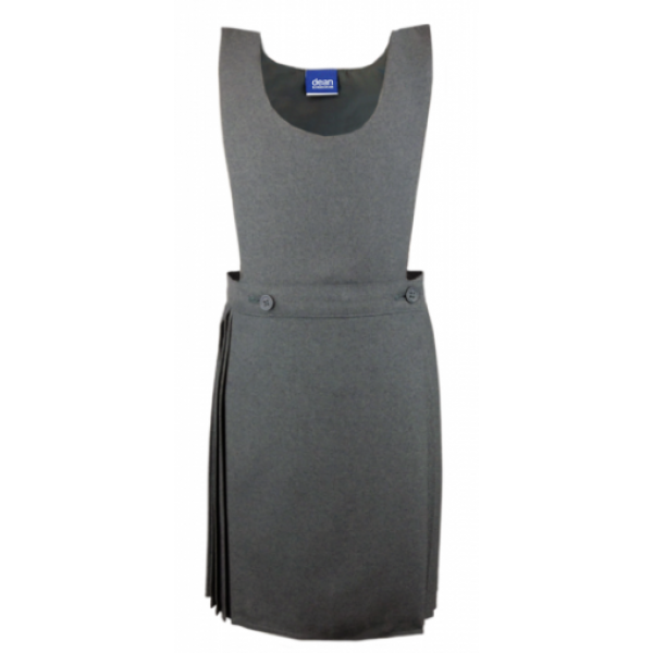 Girls Bib Pinafore - Grey