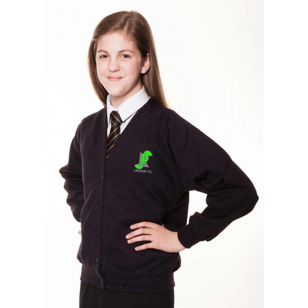 Lawmuir (Primary 7 ONLY)  Black Sweat Cardigan