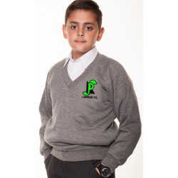 Lawmuir Primary Grey Vee Sweatshirt
