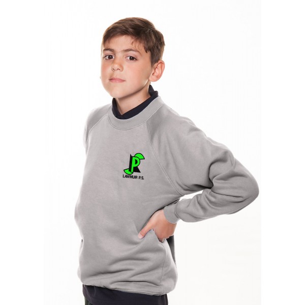 Lawmuir Primary 1-6 Grey CrewSweatshirt