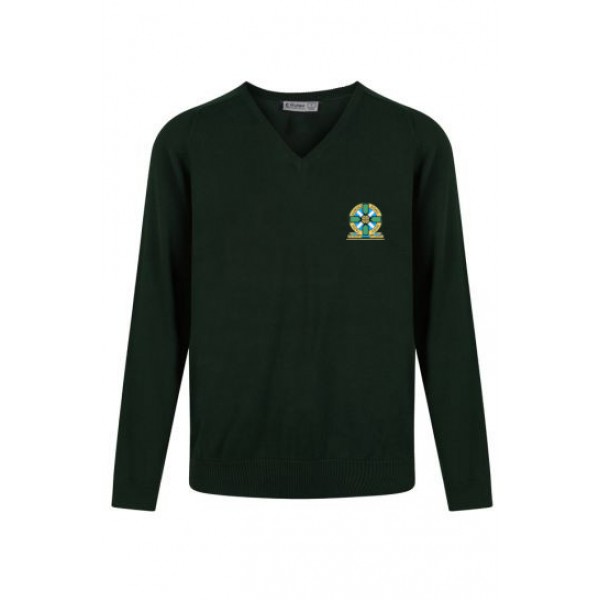 St Patricks (Denny) Knitted Vee Jumper