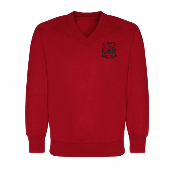 St Mary's Vee Neck Sweatshirt (Bannockburn)
